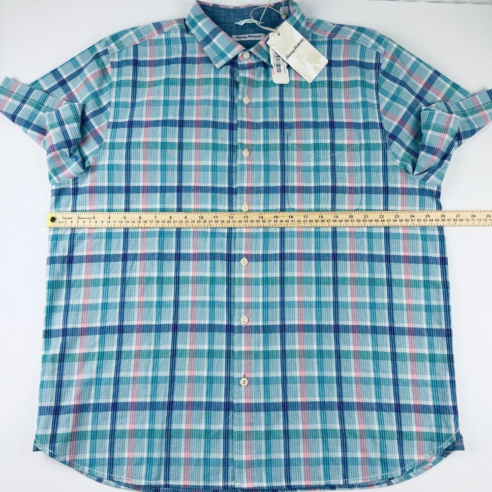 Tommy Bahama Plaid Shirt XL NWT Coastal - Picture 8 of 10